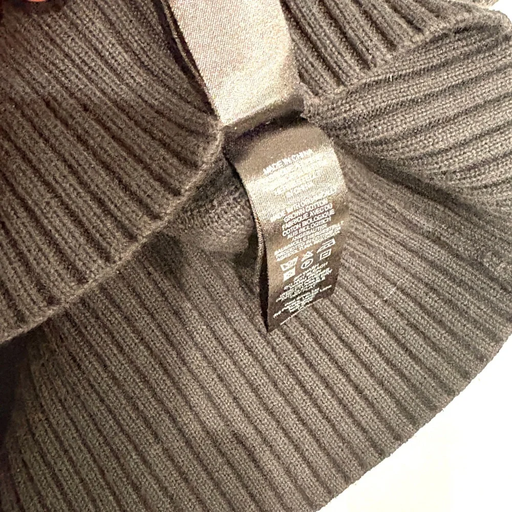 P. S. Paul Smith Men's Black Quarter-Zip Sweater S-M